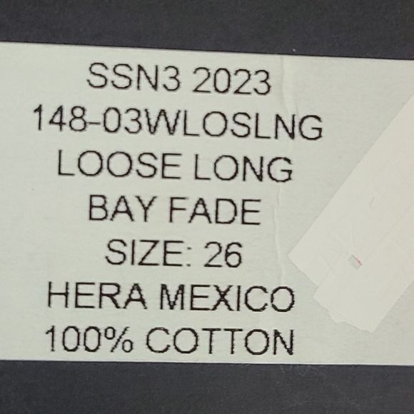NWT RE/DONE Loose Long Bay Fade Blue Jeans Women's (26) Slouched Baggy Hem-$295 - Picture 11 of 13